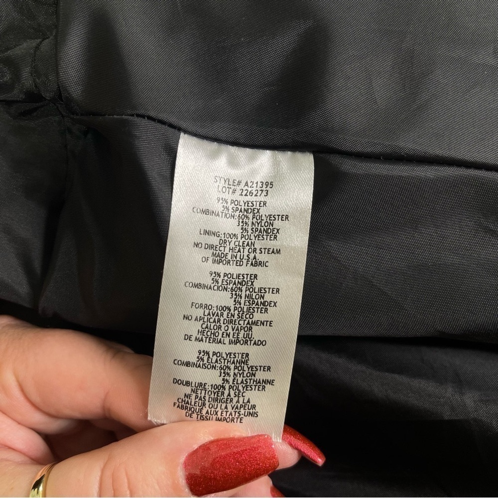 Betsy & Adam V Neck High Low Maxi Prom Dress Formal Gown Emerald Green Black 10 - Picture 10 of 10